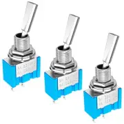 DaierTek Mini Toggle Switch SPST Miniature Small Flat Toggle Switch ON/Off 2 ...