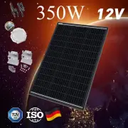 12V 350W Solar Panel Kit Mono Fixed 350 Watt Home Caravan Camping Charging Power