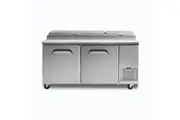 Bromic Pizza Prep Fridge - 2 Doors - 1702mm - 9 Pans