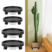 2Packs Plant Caddy with Wheels Heavy Duty Rolling Plant Stands with Water`