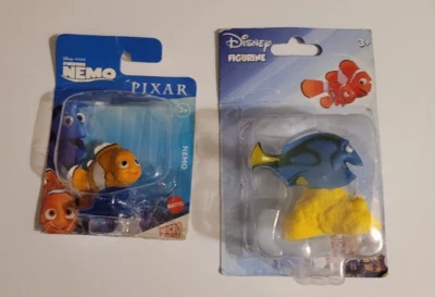 Disney Pixar Finding Nemo DORY MARLIN Mattel Micro Collection Figure & Nemo NEW