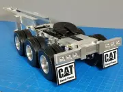 Custom Built Full Aluminum Tamiya 1/14 R/C Toy Semi Truck 3 Axles Dolly Trailer