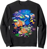 [Disney] Pixar Finding Dory Marlin & Nemo Rainbow Reef Scene Sweatshirt