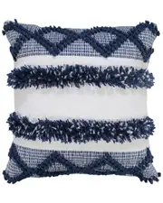 LR Home Textured Diamond Twist Striped Throw Pillow