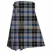 Scottish Traditional Brittany National Handmade 8-yard Tartan Kilt For Men