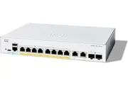 Cisco Catalyst 1300, 8-Port Managed Switch with 8 Gigabit Ethernet PoE+ with 67W Power Budget 2 Gigabit Copper/ SFP Combo Ports C1300-8P-E-2G