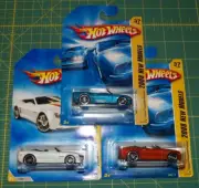 3X - 2008 Hot Wheels New Models - Camaro Convertible Concept - White Blue Orange