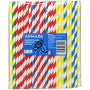 Armada Paper Straws Striped 100 pack