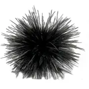 Feather Brooch Feathers Corsages Cloth Decorations Ostrich Feather Material Black