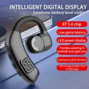 Wireless Bluetooth 5.4 Earpiece Headset Noise Cancelling Earbuds Driving Trucker