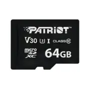 Patriot VX 64GB V30C10 USH-I U3 4K UHD Micro SD Card Dashcam/Home Surveillance