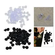 200x Silicone Pin Backs Lapel Pins Backings for Service Bars Uniform Badges