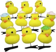 [Generic] Yellow Duck Hairpin | Duck Hair Clips | Duck Plush Hair Accessories, Soft Yellow Animal Hairpins, Animal Hairclips, Easter-themed Hair Accessories, Easter Hairclips For Girls