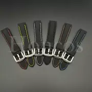 20 MM RUBBER WATCH BAND STRAP FITS FOR ROLEX DATEJUST SUB GMT EXPLORER BLACK
