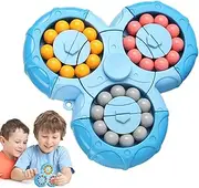 Magic Bean Cube | 6-Sided Magic Bean Rotating Puzzle Toy | 2 in 1 Handheld Spinner Stress Relief Ball Magic Bean Rotating Cube for Kids Easter Basket
