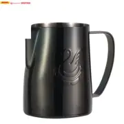 JIBBI Milk Steaming Frothing Pitcher Stainless Steel Non-Stick Milk Jug Pull Flo