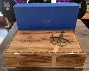 Elie Bleu Montecristo Cincuenta Branded Humidor Limited Edition New With Box