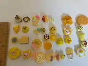 30pcs Yellow Theme resin charms slime sketchbook party diy fast shipping