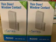 2) Brand New2GIG-DW10E-345 Thin Door Window Sensor Contact Switches (encripted)
