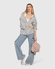 [Belle & Bloom] No Ordinary Love Zip Hoodie - Grey Marle