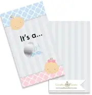 Gender Reveal - Boy - Baby Shower Scratch Off Game Pack