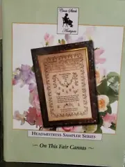 "Cross Stitch Antiques" Needlework Instruction Booklet ~ " On This Fair Canvas"