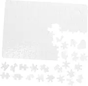 KOMBIUDA 1 Set Heat Transfer Blank Puzzle Transfer Vinyl Heat Sublimation Puzzle Blanks Sublimation for Press Thermal Easy Birthday Present Birthday Cognitive Plaything