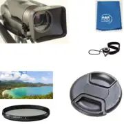 58mm Video Lens Hood Filter Cap For Canon HF G50 HF G60 HFG50 HFG60 HF G70
