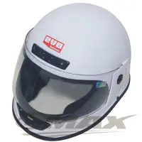 在飛比找momo購物網優惠-【EVO】全罩式安全帽-白色+(6入不織布內襯套)