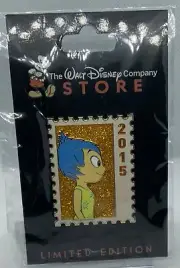 Disney DEC Pixar Commemorative Stamp Pin LE 250 Joy Inside Out