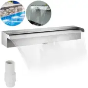 Swimming Pool Waterfall 17.7 X 4.5 X 3.1 In. Waterfall Spillway with Pipe Connec
