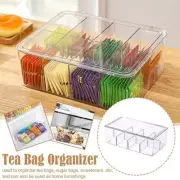 Tea Bag Organizer Storage Box Holder Bin Coffee Packet Container with Lids