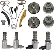 KAKA AUTO PARTS Timing Chain Kit with VVT Cam Phaser Compatible with Ford F-150 Lincoln MKX Taurus