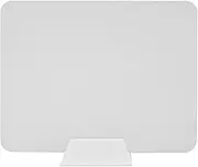 YWMJZEU Desk Partition Panel, Table Screen, Practical Desk Divider, Privacy Screen Panel for Call Center, White PP Stand, as described