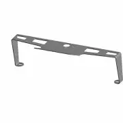 Polaris Bracket, License Plate, Matte Black, Genuine OEM Part 5255596-458, Qty 1