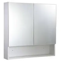 在飛比找蝦皮購物優惠-IKEA風 雙門鏡櫃 PVC(收納) 極簡風浴室鏡櫃 衛浴化