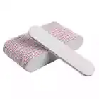100Pcs Grey Mini Nail Art Files Gel Double Sided 9*2cm Straight Nail Art Tools