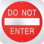 Do Not Enter Sign Aluminum Alloy Caution Sign for Indoor Outdoor Use Weather Resistant for Construction Sites Warehouses and