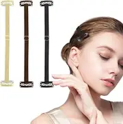 QOMJUFA 3 Pieces Face Lifting Tape Facelift Tape Tapes Face Lifting Band Facelift Bands with Clips Invisible Face Lift Tape for Chin, Face Neck and Eyes