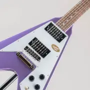 Epiphone Inspired by Gibson Custom Shop Kirk Hammett 1979 Flying V Purple Metall