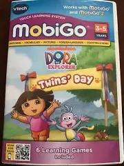 VTech Dora The Explorer Twins Day Touch Learning Game MobiGo & MobiGo 2