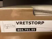 Ikea VRETSTORP Sleeper Sofa COVER ONLY HALLARP BEIGE 804.751.55 FREE SHIP