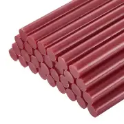 30pcs Mini Hot Glue Gun Sticks 8" x 0.43" for Glue Gun, Wine Red