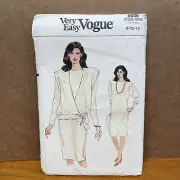 Vogue Sewing Pattern 9036 UNCUT size 8,10,12 Misses Dress & Top