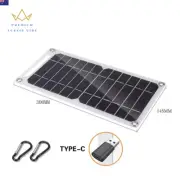 5V Solar Panel USB Type-C Charge Portable Flexible Kit IP65 Lightweigh Mini Syst