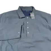 Peter Millar Shirt Jacket Men's 2XL XXL Crown Crafted Approach Blue Button Snap