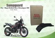 Black "Sump guard For Royal Enfield New Himalayan 450"