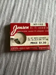 JENSEN NY-152 STYLUS VINTAGE TURNTABLE RECORD PLAYER NEEDLE NEW NOS NIB