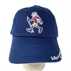 NWT Life Is Good Hiking Guy Strapback Hat Cap Beach Golf Relax Dad Man Camp Blue