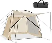 Costway Screen Dome Camping Tent for 6-8 People, Portable Screen Shelter w/ 4-Side Mesh Walls, Carrying Bag, 2 Vestibules, 2 Zippered Doors, Easy Setup, Family Tent for Backpacking Hiking Beach